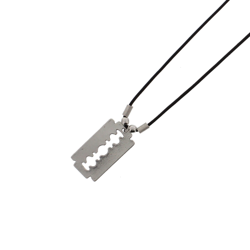 Zac's Alter Ego - Silver Blade Corded Collier - Couleur argent/Noir